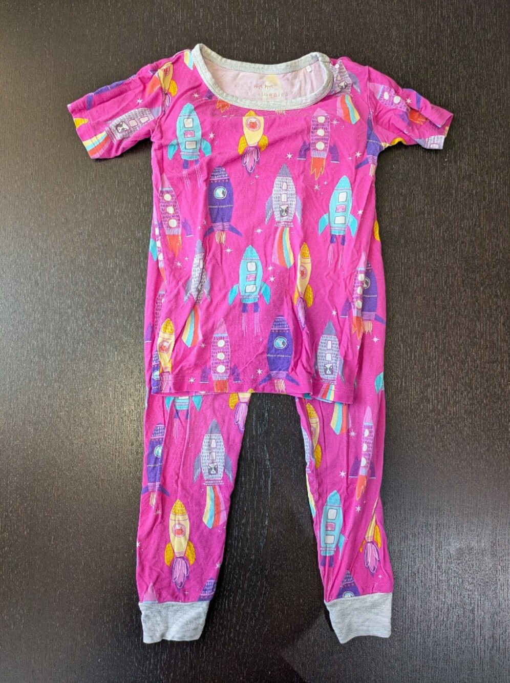 Little Sleepies Bamboo Short Sleeve Pajamas, 3T